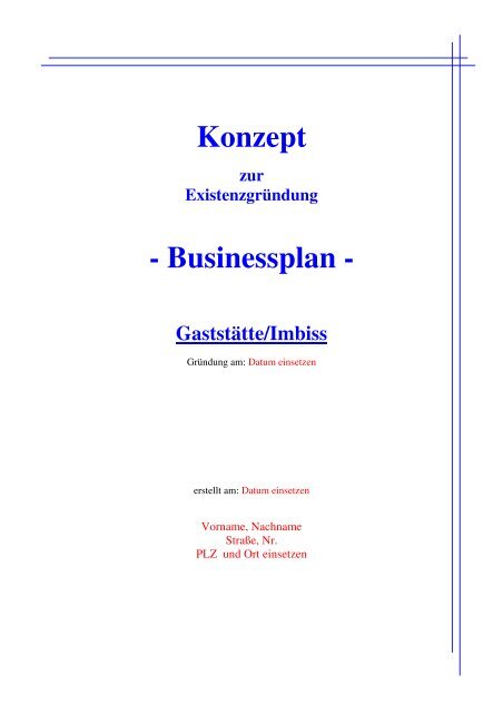 Businessplan