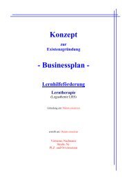 Konzept - Businessplan -