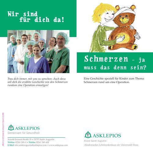 Schmerzen - ja - Asklepios Kinderklinik Sankt Augustin