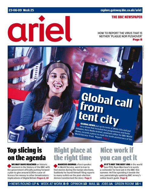 to see an electronic copy of this week's Ariel. - Noticeboard for ...