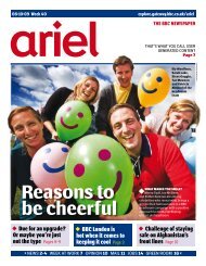 to see an electronic edition of this week's Ariel - Noticeboard for ...