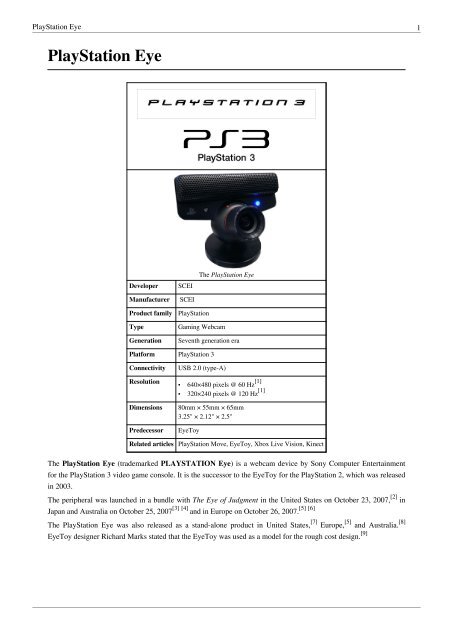 PlayStation Eye - Wikipedia, the free encyclopedia.pdf - Ex-ch.com