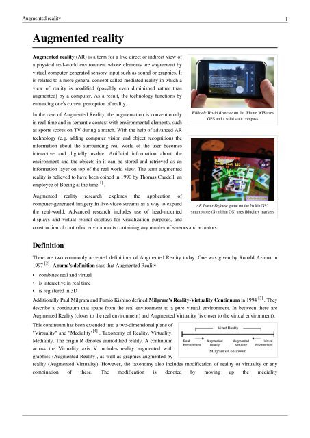 Augmented reality - Wikipedia, the free encyclopedia.pdf - Ex-ch.com