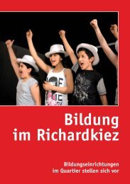 Broschüre „Bildung im Richardkiez - AspE e.V.
