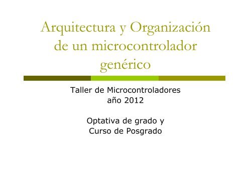 Introducción a los microcontroladores