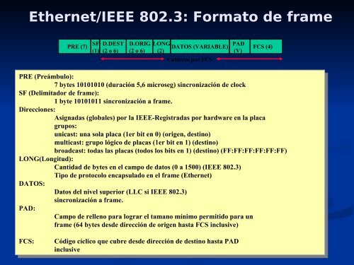 Ethernet / IEEE 802.3 - Facultad de Ciencias Exactas