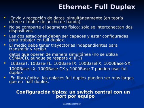 Ethernet / IEEE 802.3 - Facultad de Ciencias Exactas