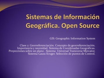 Taller de Sistemas de Información Geográfica