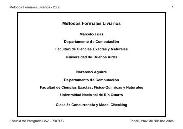 M´etodos Formales Livianos - Facultad de Ciencias Exactas