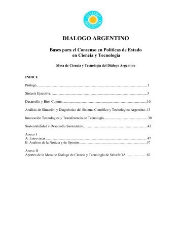 DIALOGO ARGENTINO - Facultad de Ciencias Exactas