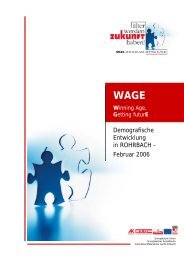 Demografische Entwicklung in ROHRBACH - Februar 2006 - Exabis