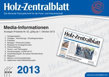 PDF downloaden - Holz-Zentralblatt