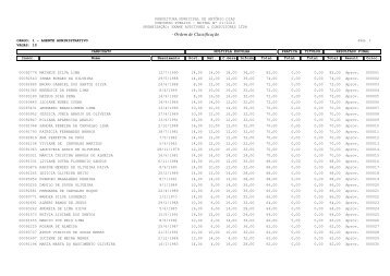 Resultado final (Geral) - exame consultores