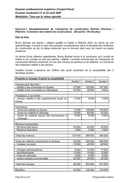 Modulaire Durée de l'examen 90 minutes Points max. 45 points