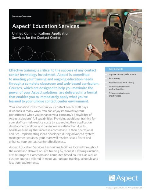 Aspect® Education Services