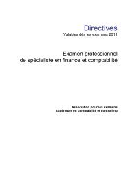 Directives Brevet fédéral 2011 (PDF, 80 Ko) - Avenir Formation