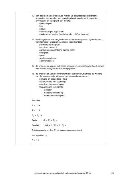 Syllabus natuur- en scheikunde I vmbo 2013 - Examenblad.nl