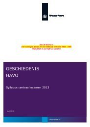 Syllabus geschiedenis havo 2013 - Examenblad.nl
