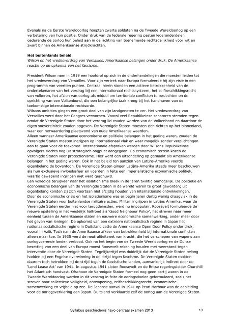 Syllabus geschiedenis havo 2013 - Examenblad.nl