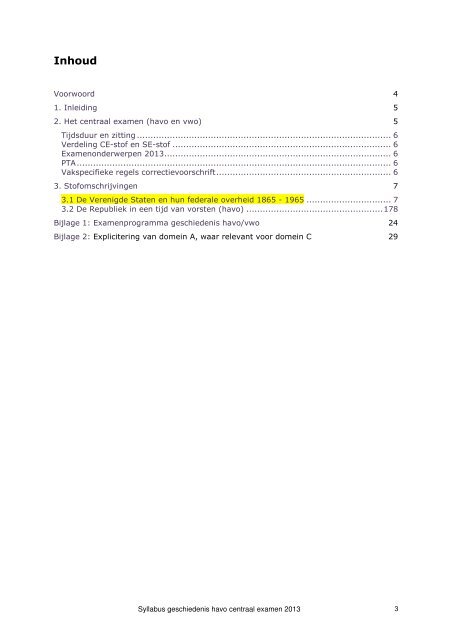 Syllabus geschiedenis havo 2013 - Examenblad.nl