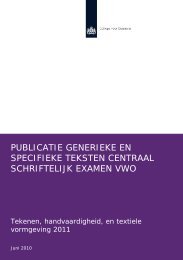PUBLICATIE GENERIEKE EN SPECIFIEKE ... - Examenblad.nl