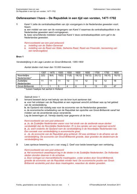 Antwoorden oefenexamen I havo (pdf) - Examenkatern ...