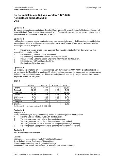 Kennistoets vwo bij hoofdstuk 3 (pdf) - Examenkatern Geschiedenis.nl
