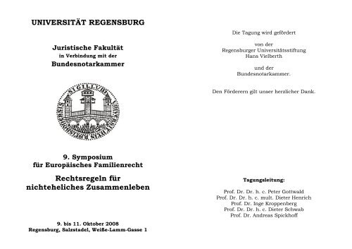 UNIVERSITÄT REGENSBURG Rechtsregeln für ... - examinatorium.de