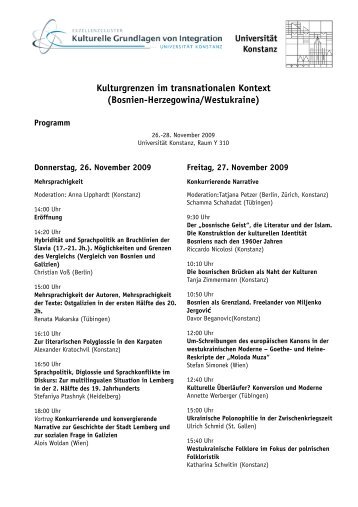 Kulturgrenzen im transnationalen Kontext(Bosnien-Herzegowina ...