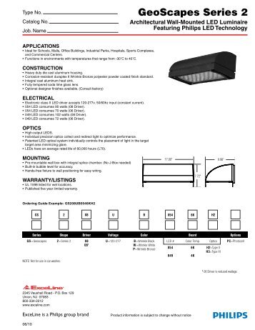 Exceline SiteLyter Spec Sheet