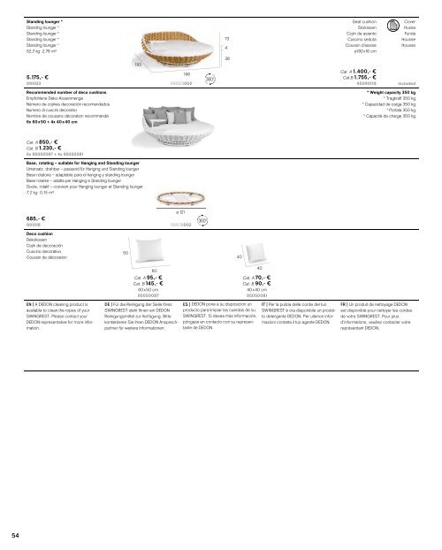 zur DEDON® Preisliste 2013