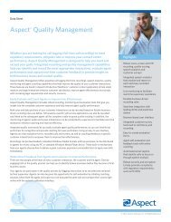 Aspect® Quality Management