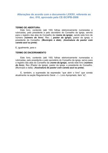 manual para confec o de atas eletr nicas - Secretaria Executiva IPB