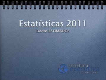 Estatísticas 2011 - Secretaria Executiva da IPB