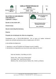 DOC.X - Secretaria Executiva da IPB