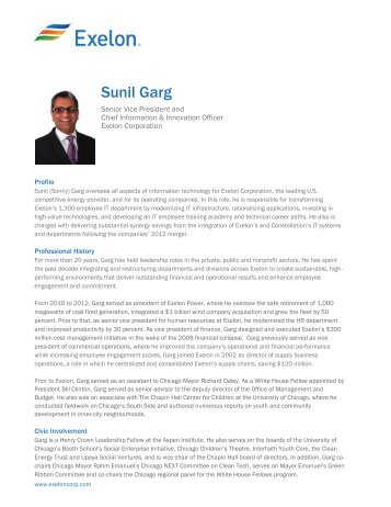 Sunil garg exelon