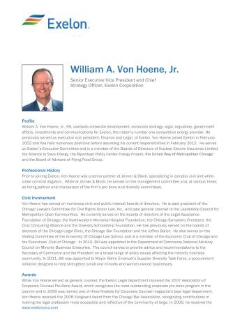 William von hoene exelon