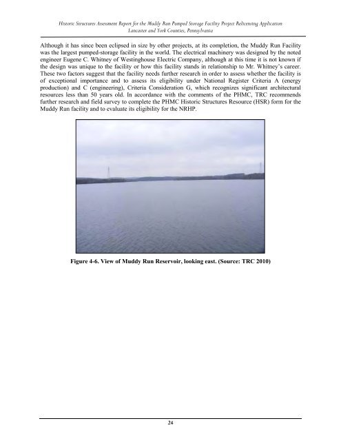 Final Report Historical Structures Assessment Report for the Muddy ...