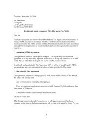 1 Thursday, September 28, 2006 Mr John Smith, The Agent ... - Exetel