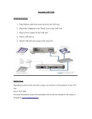 VOIP Setup V100 - Exetel