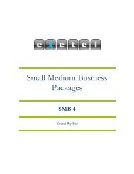 Small Medium Business Packages - Exetel