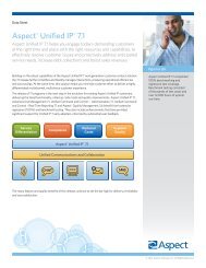 Aspect Unified IP 7.1 Data Sheet