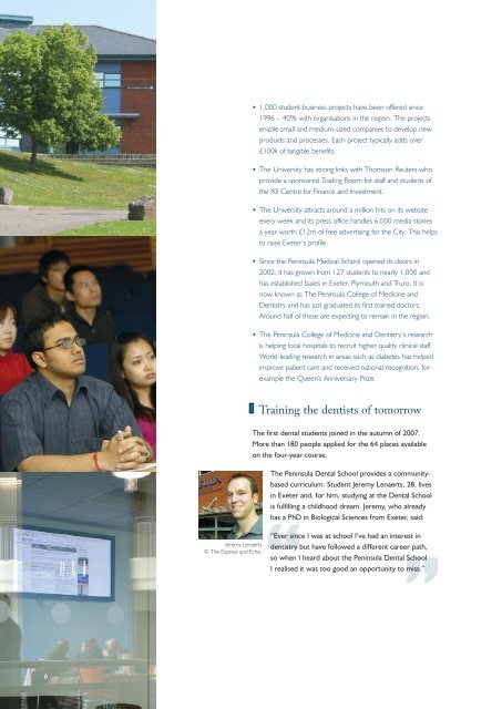 Corporate Responsibility Brochure (.pdf) - University of Exeter