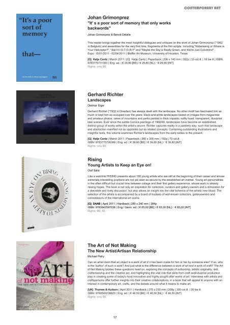 Spring 2011 Catalogue - exhibitions international