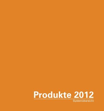 Produkte 2012 - Systemübersicht