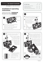 In the box Installation & operating instructions - Aspen Pumps