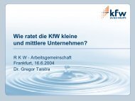 Wie ratet die KfW kleine und mittlere Unternehmen? - exist-cologne