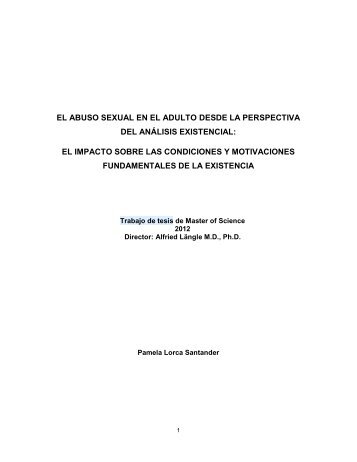 El abuso sexual en el adulto desde la perspectiva del Análsis ...