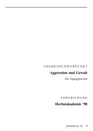 Aggression und Gewalt Herbstakademie - GLE-International - Home