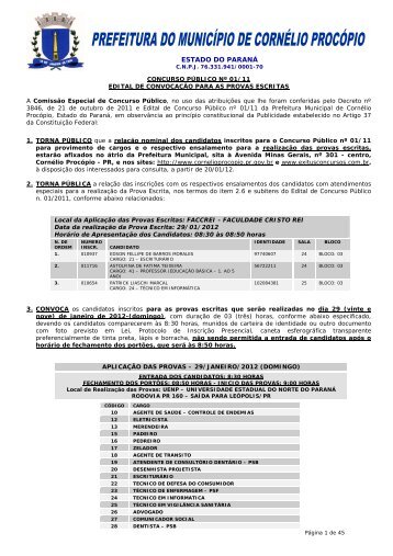 ESTADO DO PARANÁ - exitus consultoria e concursos